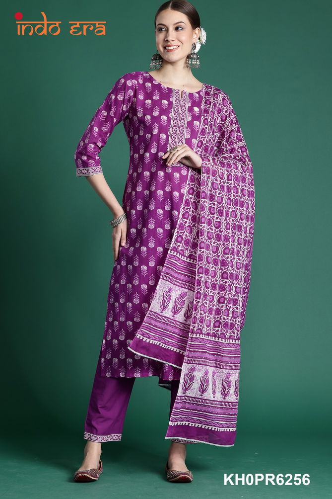 2509 Indo Era Daily Wear Cotton Printed Kurti With Bottom Dupatta Wholesale Price In Surat
